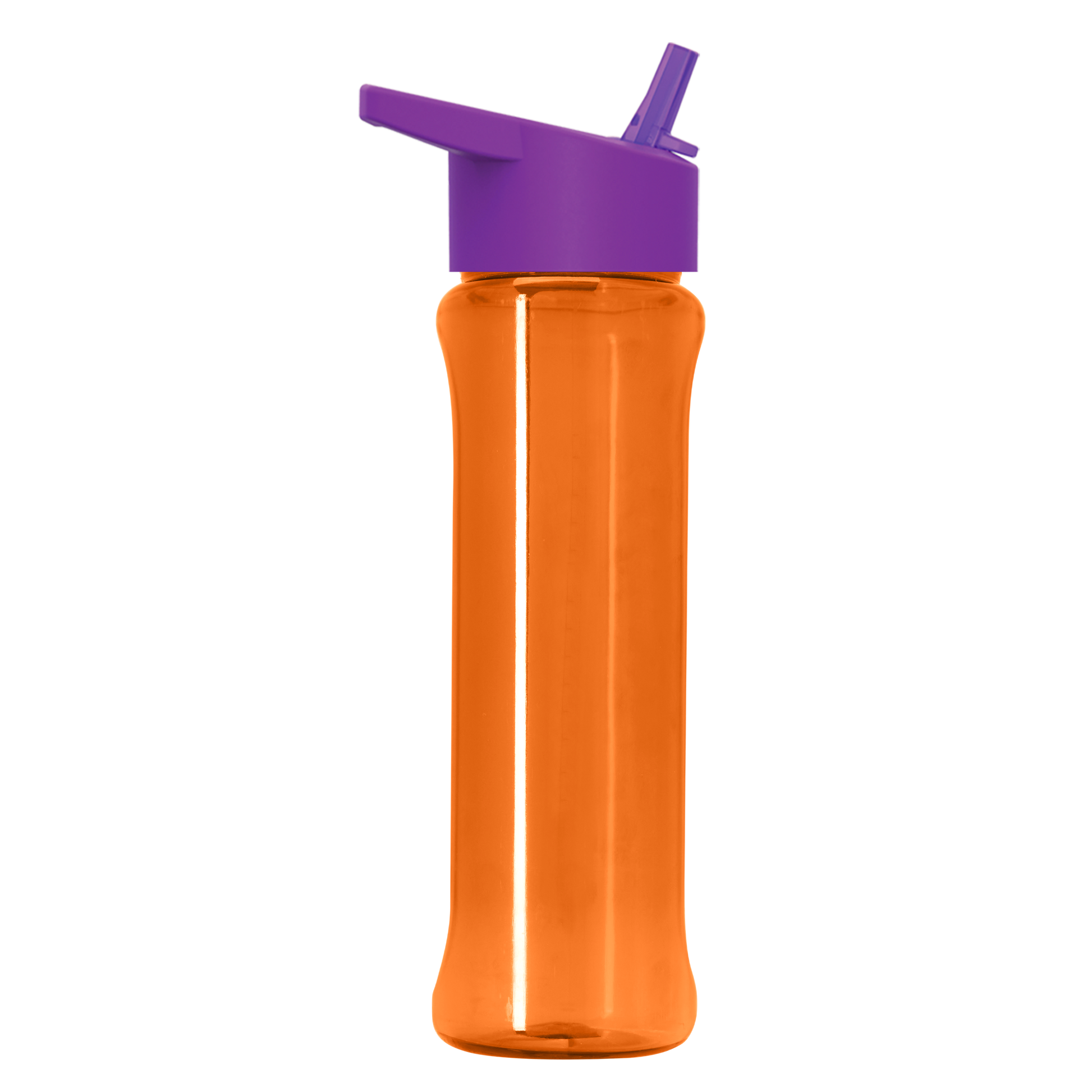 Boss Embossed RPET Bottle with Flip-Straw Lid - 26 oz.