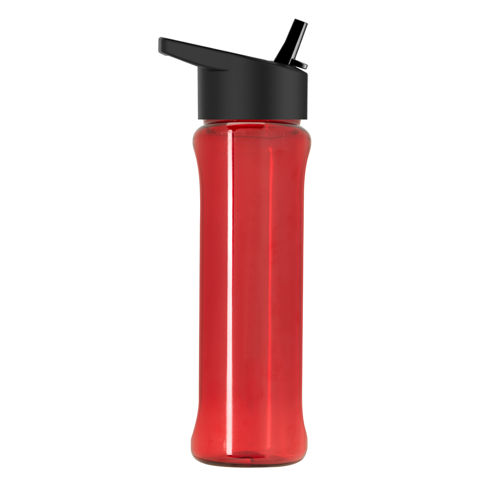 Boss Embossed RPET Bottle with Flip-Straw Lid - 26 oz.
