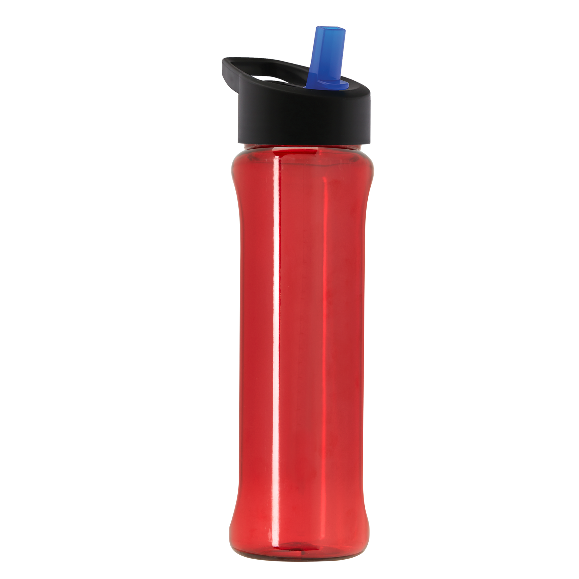 Boss Embossed RPET Bottle with Flip-Straw Lid - 26 oz.