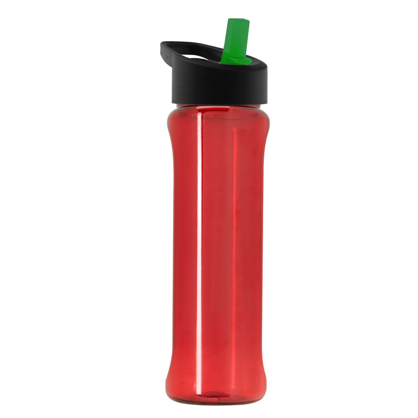Boss Embossed RPET Bottle with Flip-Straw Lid - 26 oz.