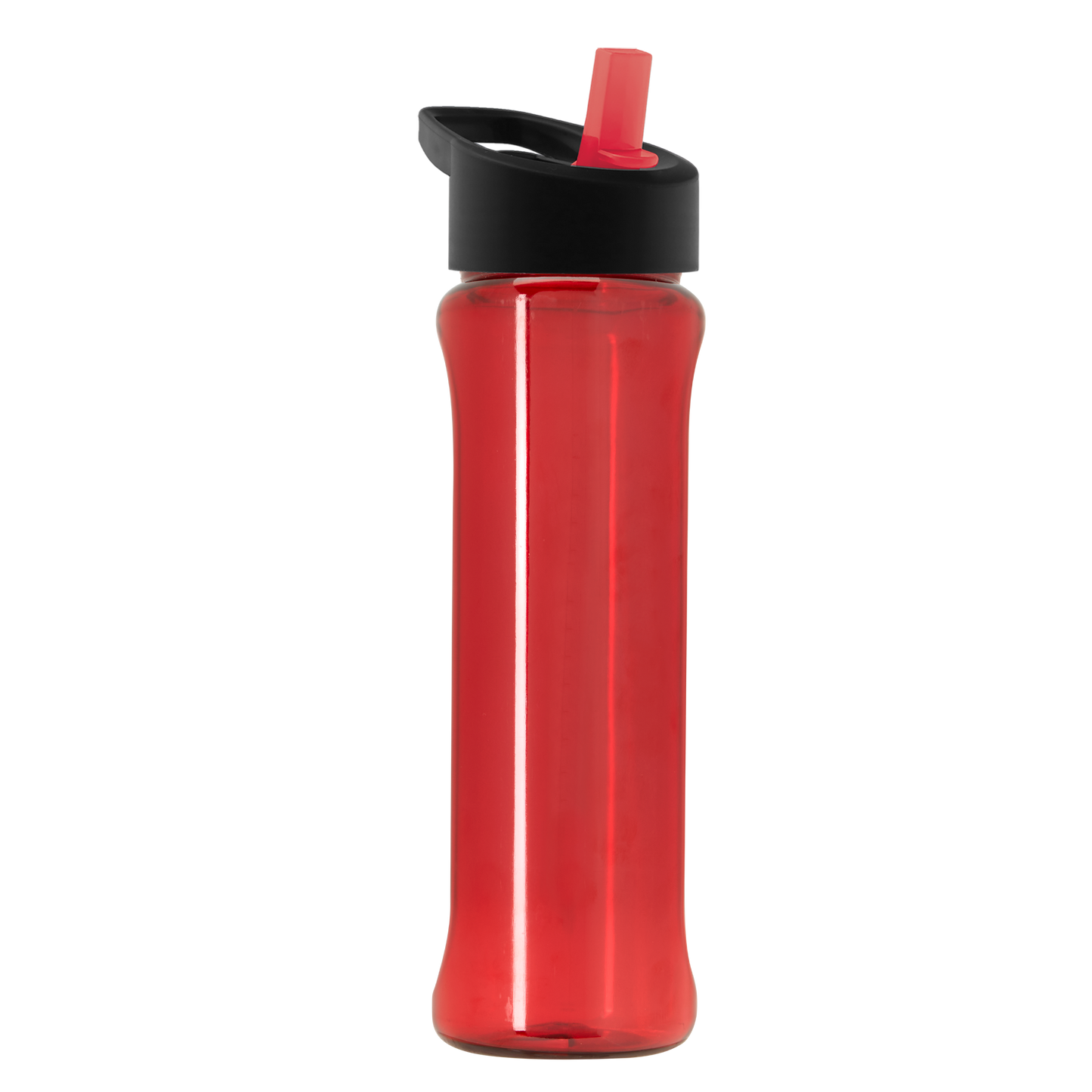 Boss Embossed RPET Bottle with Flip-Straw Lid - 26 oz.