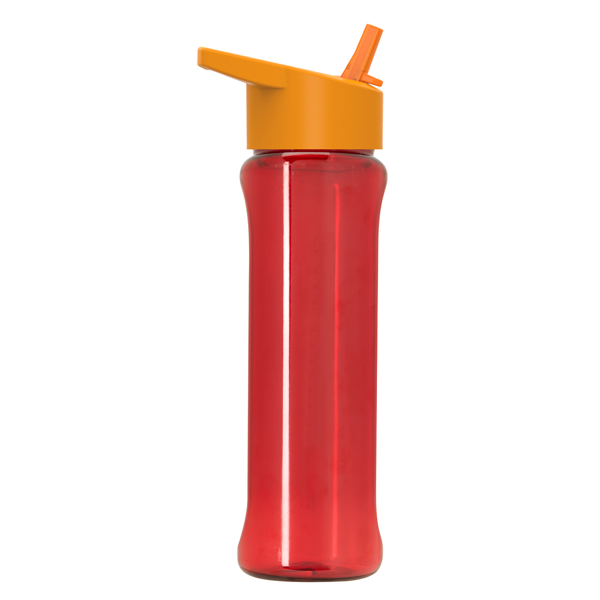 Boss Embossed RPET Bottle with Flip-Straw Lid - 26 oz.