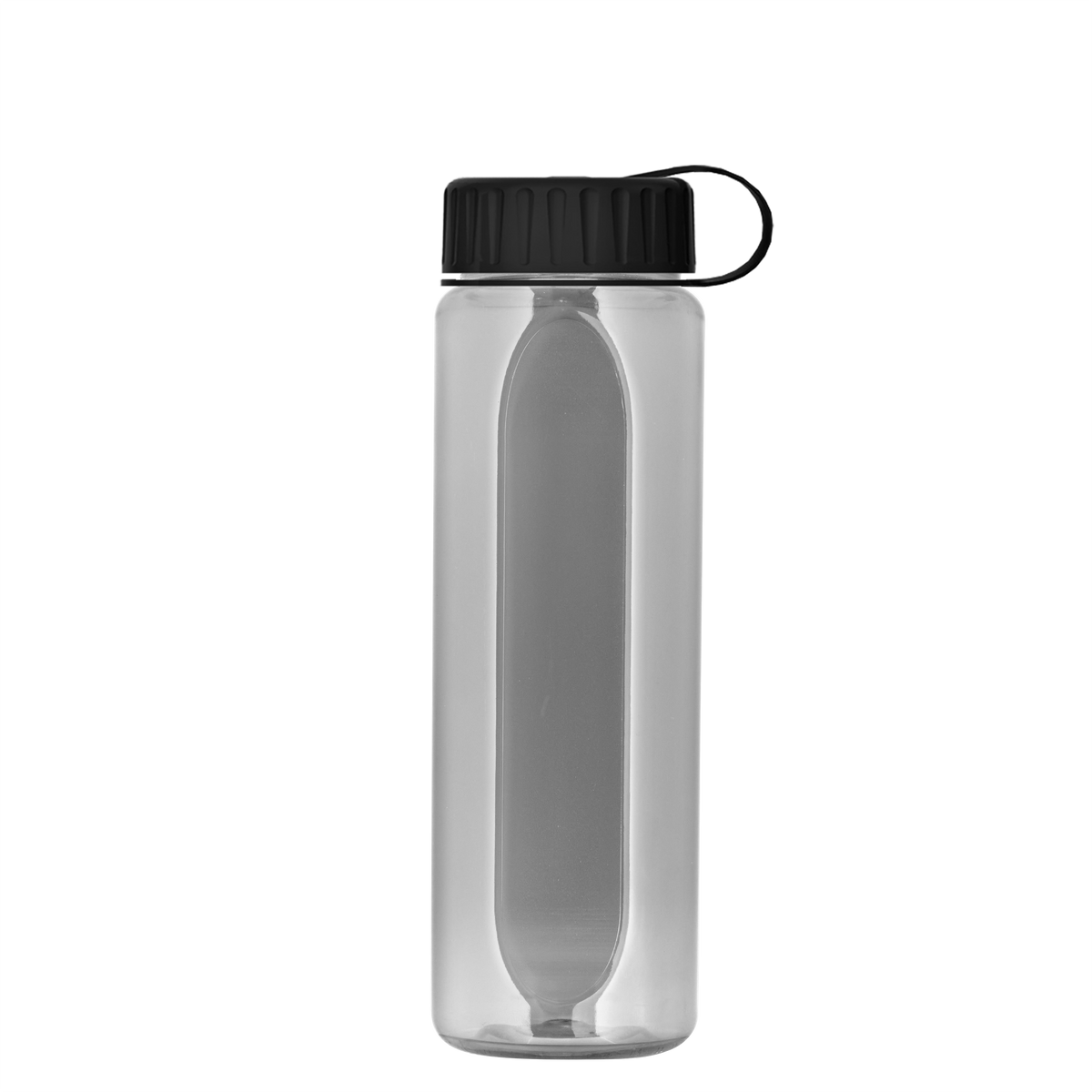 Custom logo Boss Embossed RPET Bottle with Tethered Lid - 26 oz.