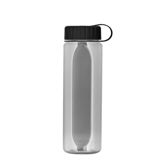 Boss Embossed RPET Bottle with Tethered Lid - 26 oz.