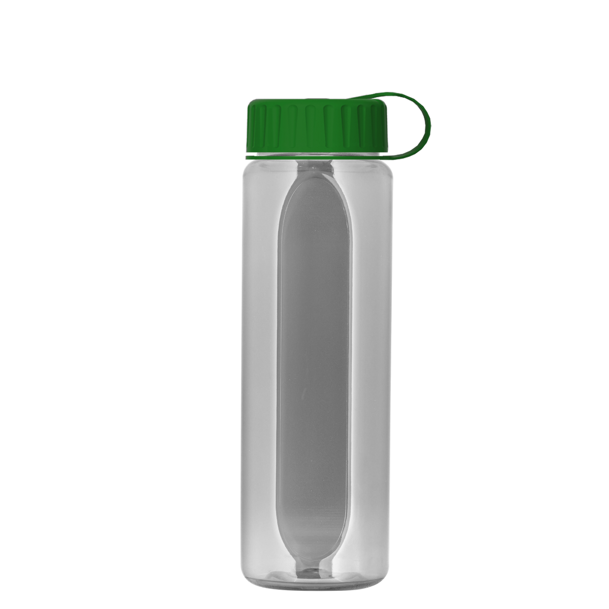 Custom logo Boss Embossed RPET Bottle with Tethered Lid - 26 oz.