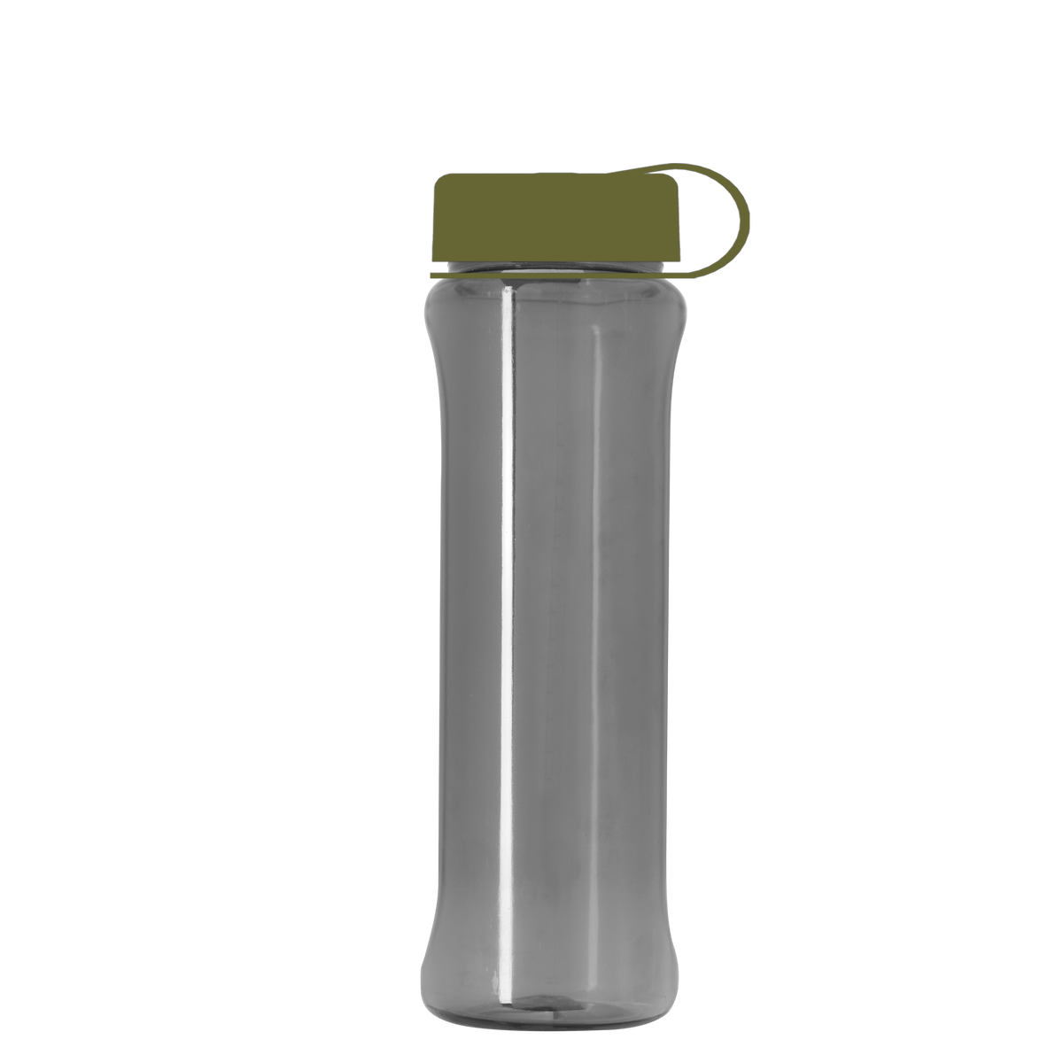 Custom logo Boss Embossed RPET Bottle with Tethered Lid - 26 oz.