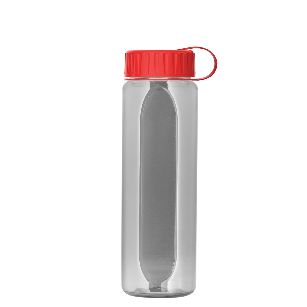 Custom logo Boss Embossed RPET Bottle with Tethered Lid - 26 oz.