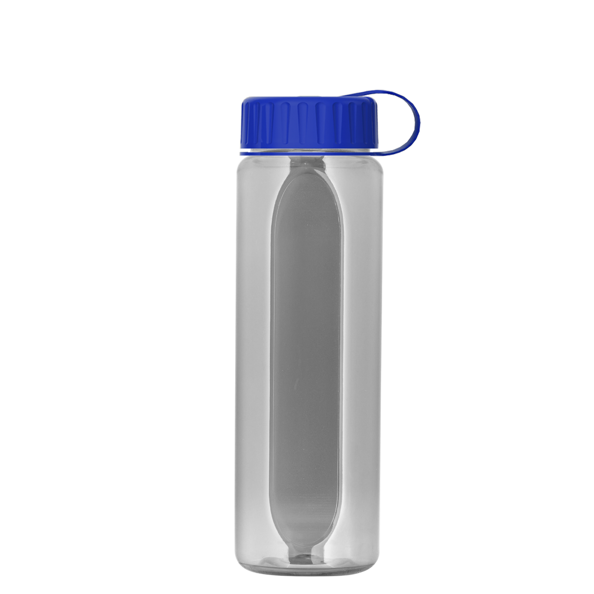 Custom logo Boss Embossed RPET Bottle with Tethered Lid - 26 oz.