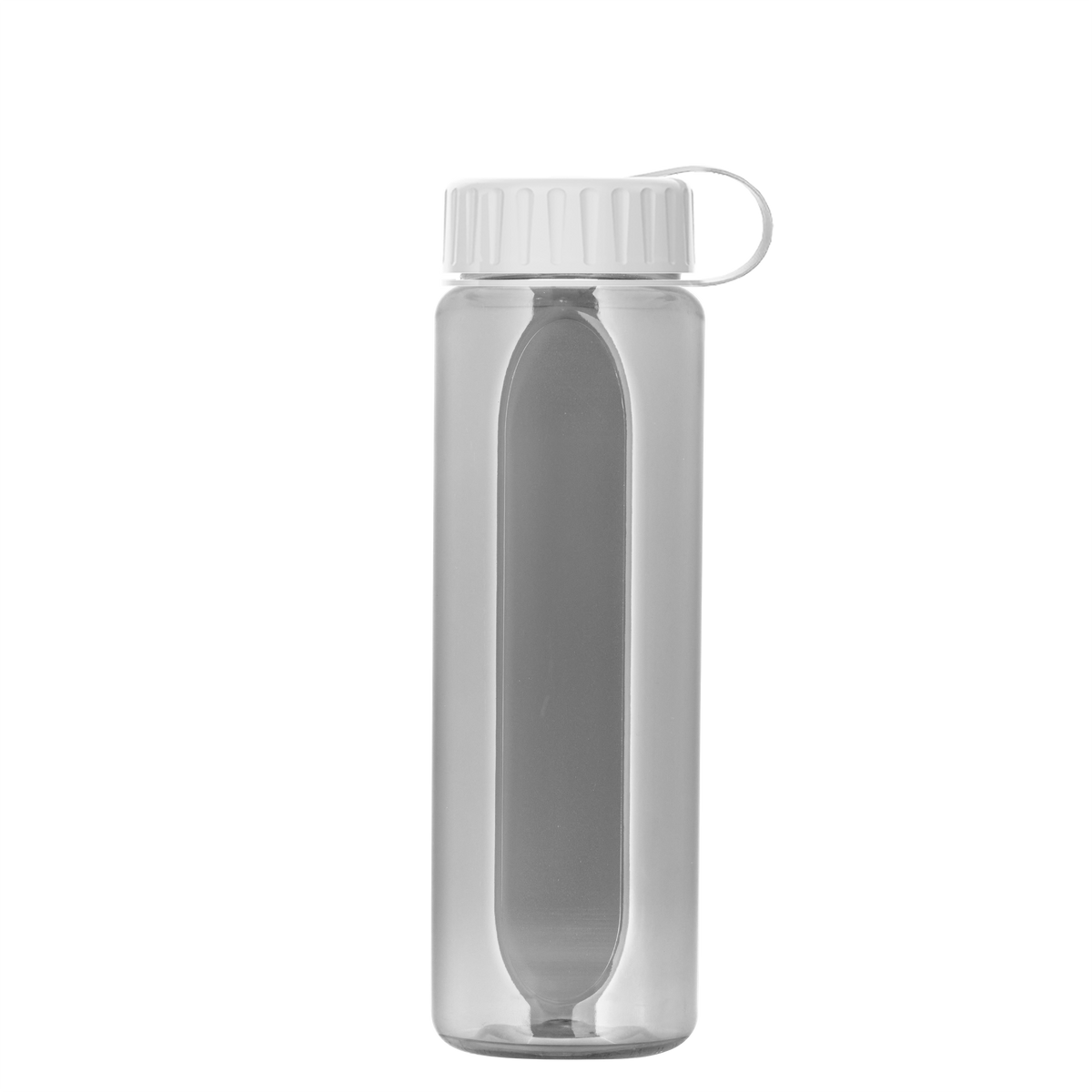 Custom logo Boss Embossed RPET Bottle with Tethered Lid - 26 oz.