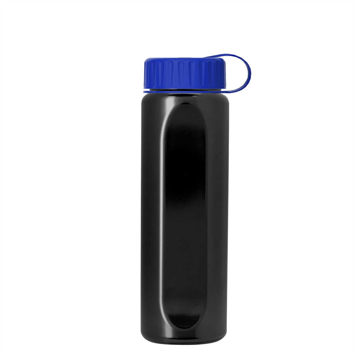Custom logo Boss Embossed RPET Bottle with Tethered Lid - 26 oz.
