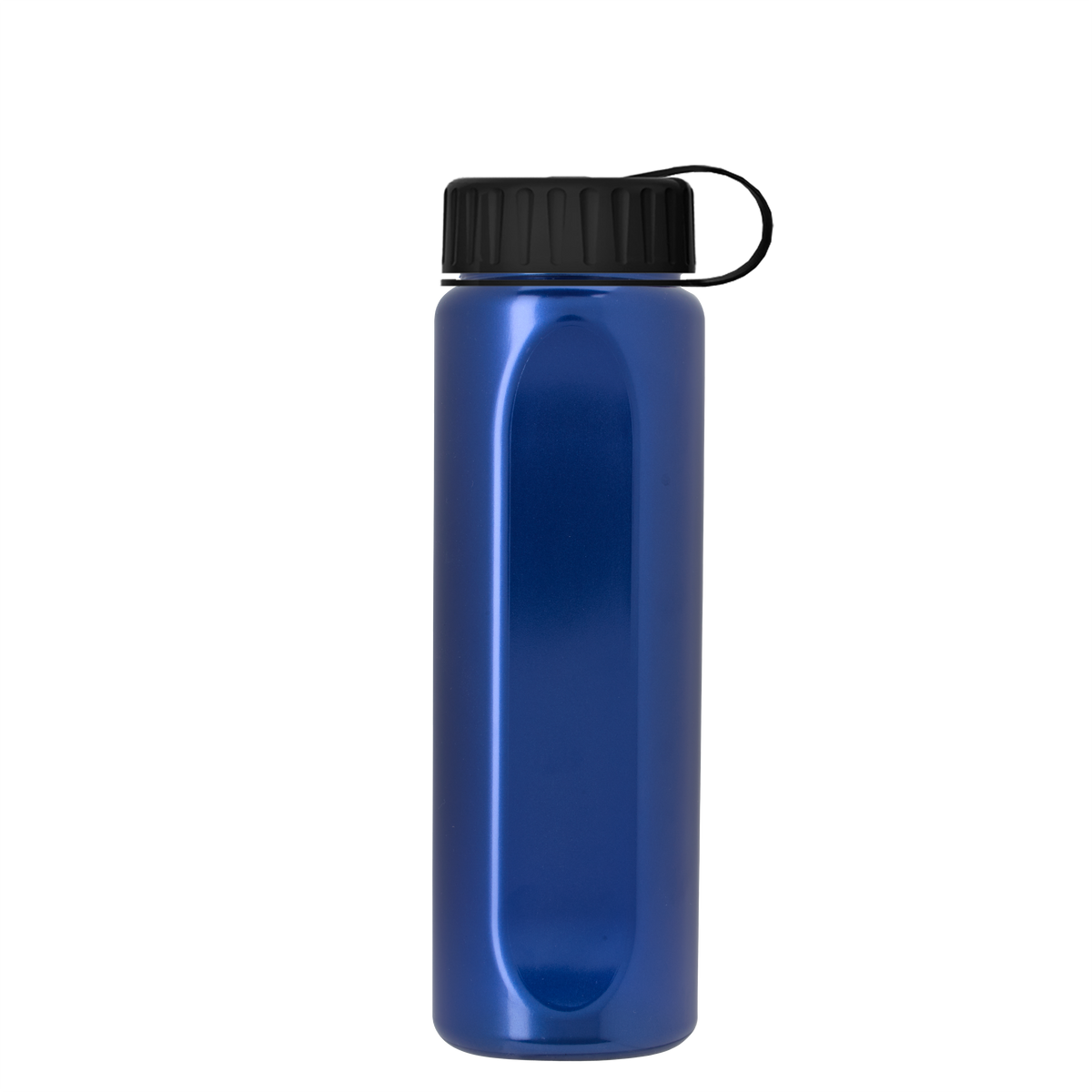Custom logo Boss Embossed RPET Bottle with Tethered Lid - 26 oz.