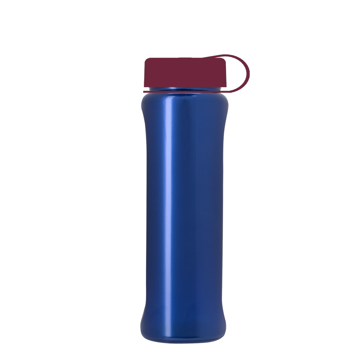 Custom logo Boss Embossed RPET Bottle with Tethered Lid - 26 oz.