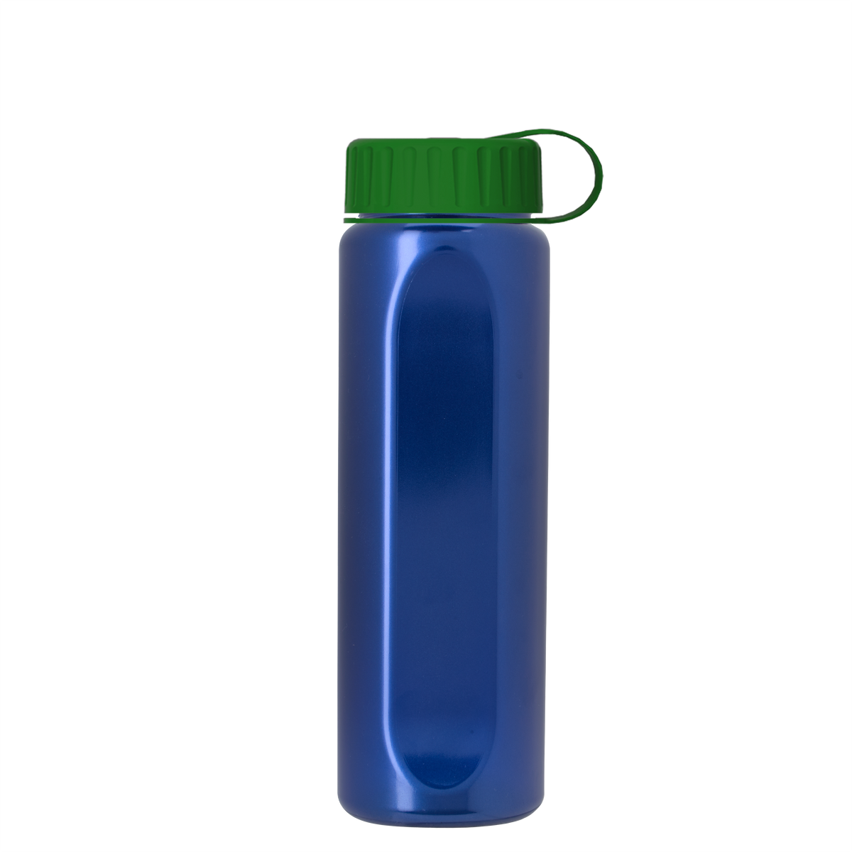 Custom logo Boss Embossed RPET Bottle with Tethered Lid - 26 oz.