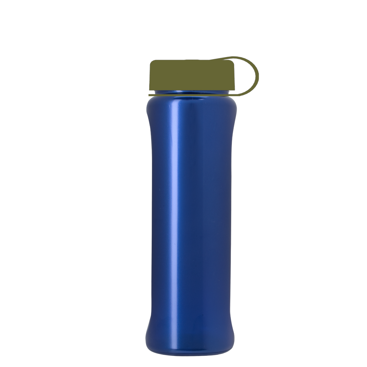Custom logo Boss Embossed RPET Bottle with Tethered Lid - 26 oz.