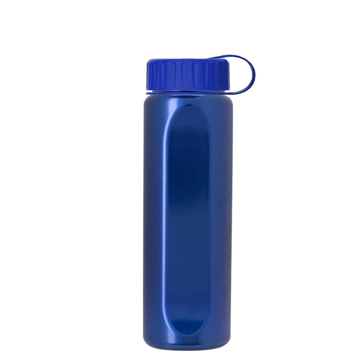 Custom logo Boss Embossed RPET Bottle with Tethered Lid - 26 oz.
