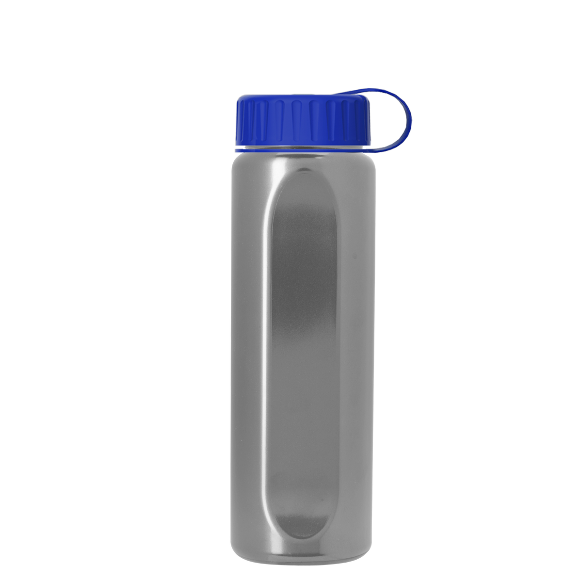 Custom logo Boss Embossed RPET Bottle with Tethered Lid - 26 oz.