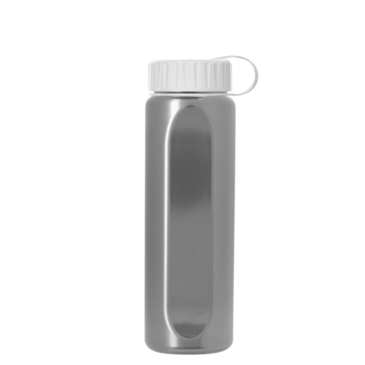 Custom logo Boss Embossed RPET Bottle with Tethered Lid - 26 oz.