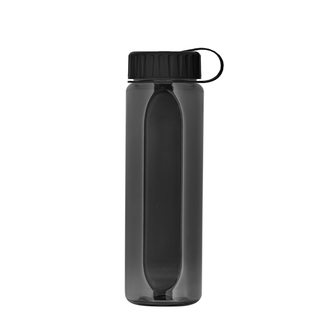 Custom logo Boss Embossed RPET Bottle with Tethered Lid - 26 oz.
