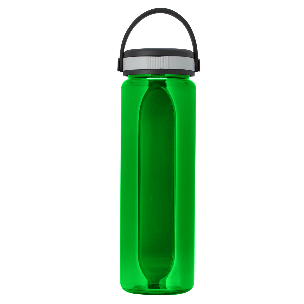 Custom logo Boss Embossed RPET Bottle with Grip Lid - 26 oz.
