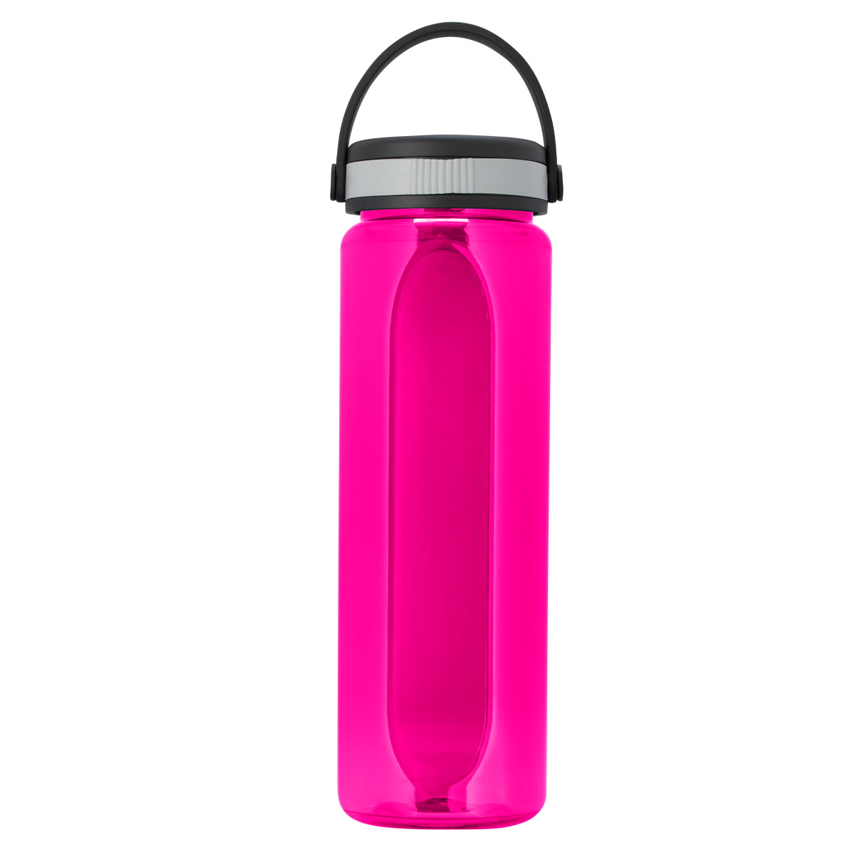 Custom logo Boss Embossed RPET Bottle with Grip Lid - 26 oz.