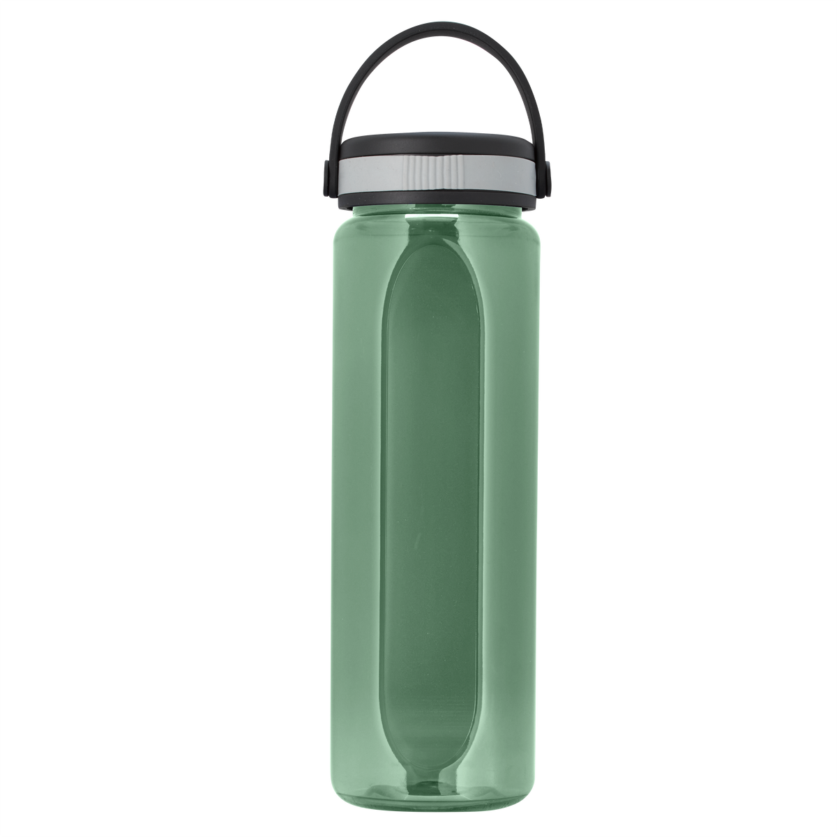 Custom logo Boss Embossed RPET Bottle with Grip Lid - 26 oz.