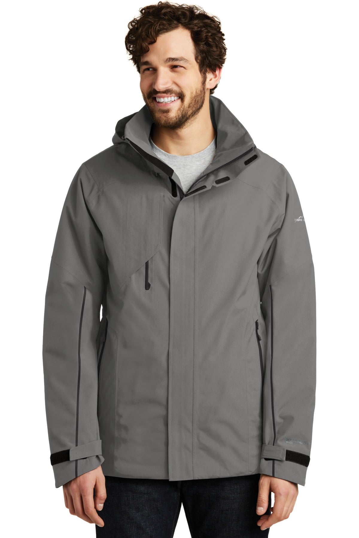 Custom logo Eddie Bauer® WeatherEdge® Plus Insulated Jacket. EB554 in Metal Grey