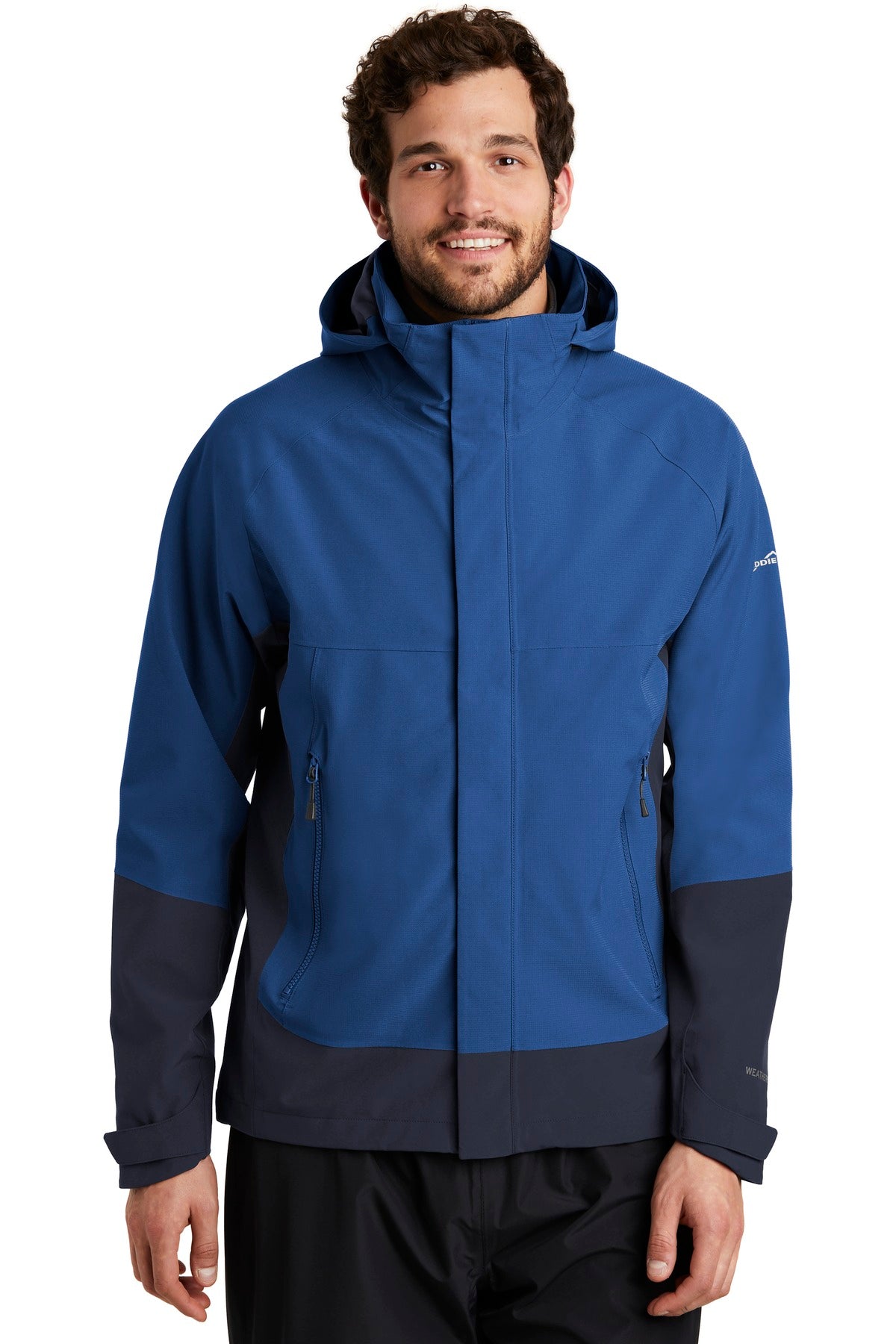 Custom logo Eddie Bauer ® WeatherEdge ® Jacket. EB558 in Cobalt Blue/ River Blue Navy