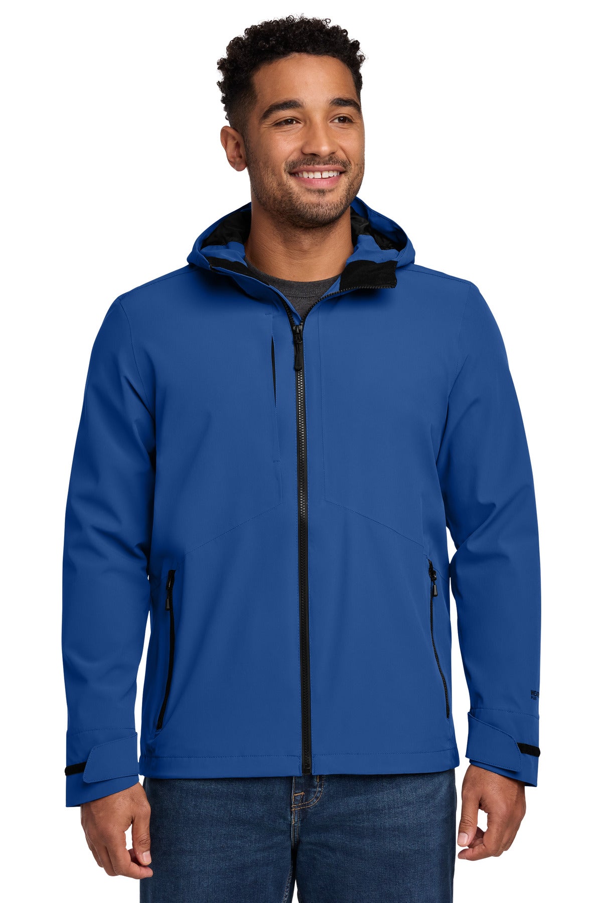 Custom logo Eddie Bauer® WeatherEdge® Plus Jacket EB560 in Cobalt Blue