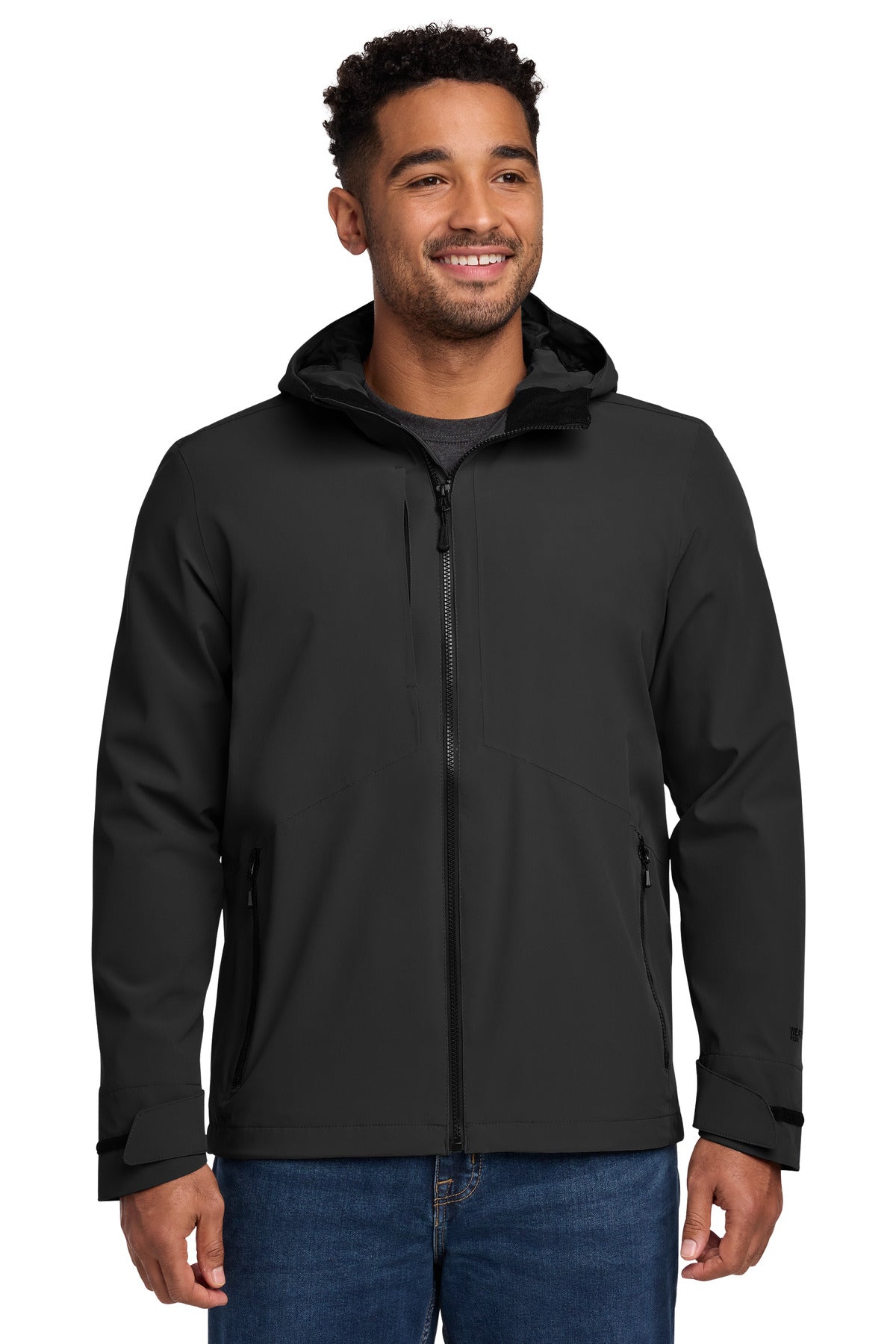 Custom logo Eddie Bauer® WeatherEdge® Plus Jacket EB560 in Deep Black