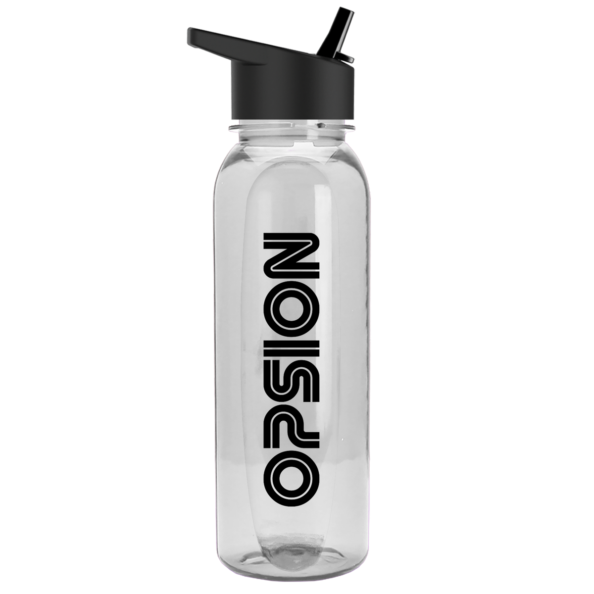 Custom logo Boss Embossed Tritan® Bottle with Flip-Straw Lid - 24 oz.
