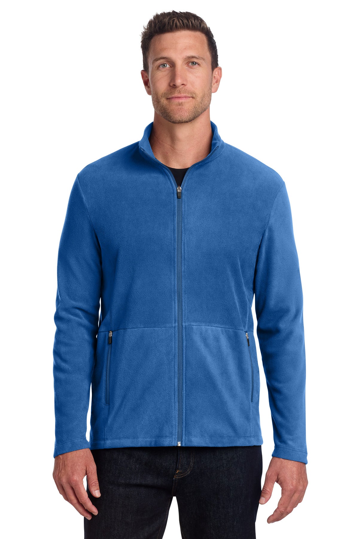 Custom logo Port Authority® Accord Microfleece Jacket F151 in Royal