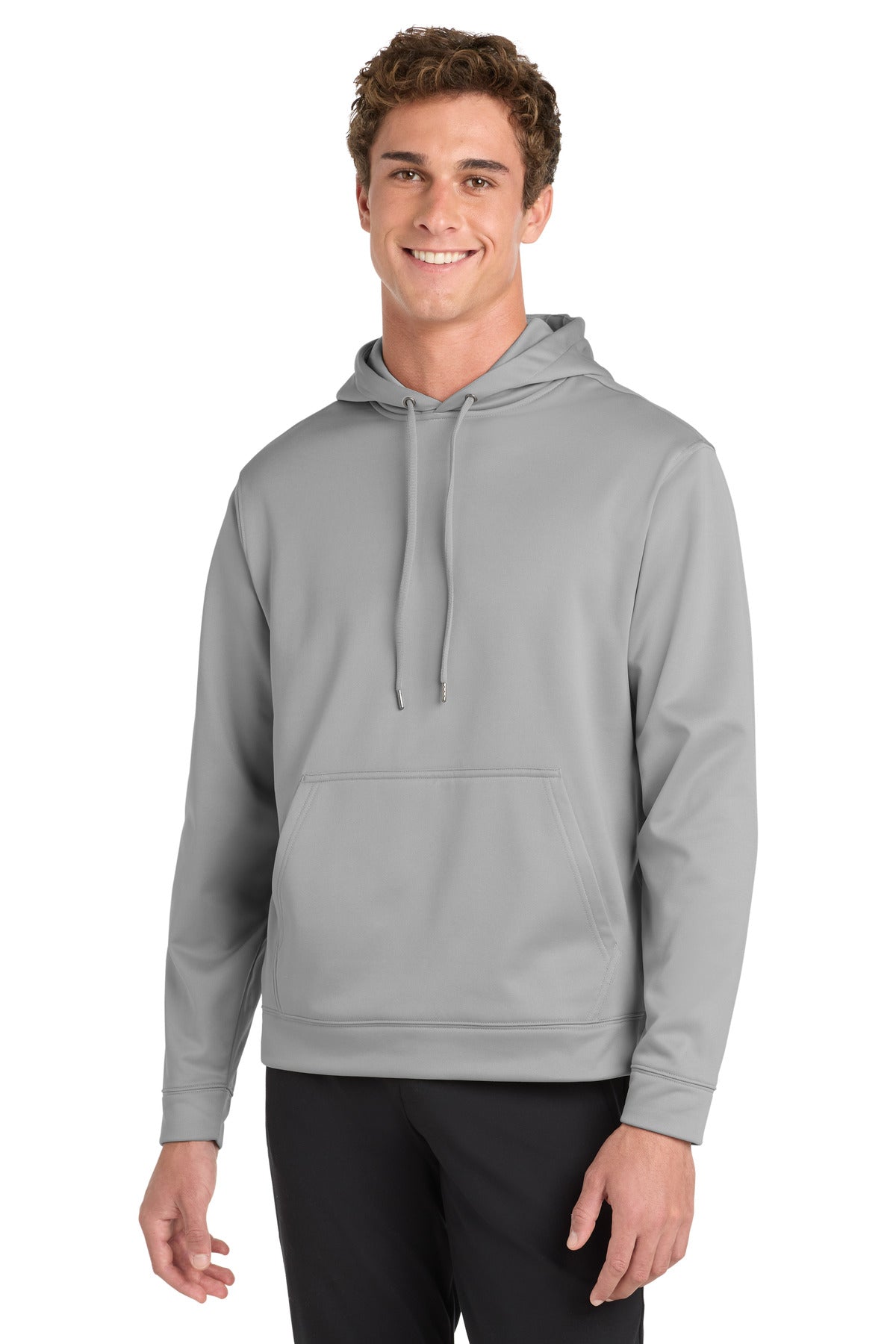 Custom logo Sport-Tek® Sport-Wick® Fleece Hooded Pullover.  F244 in Silver