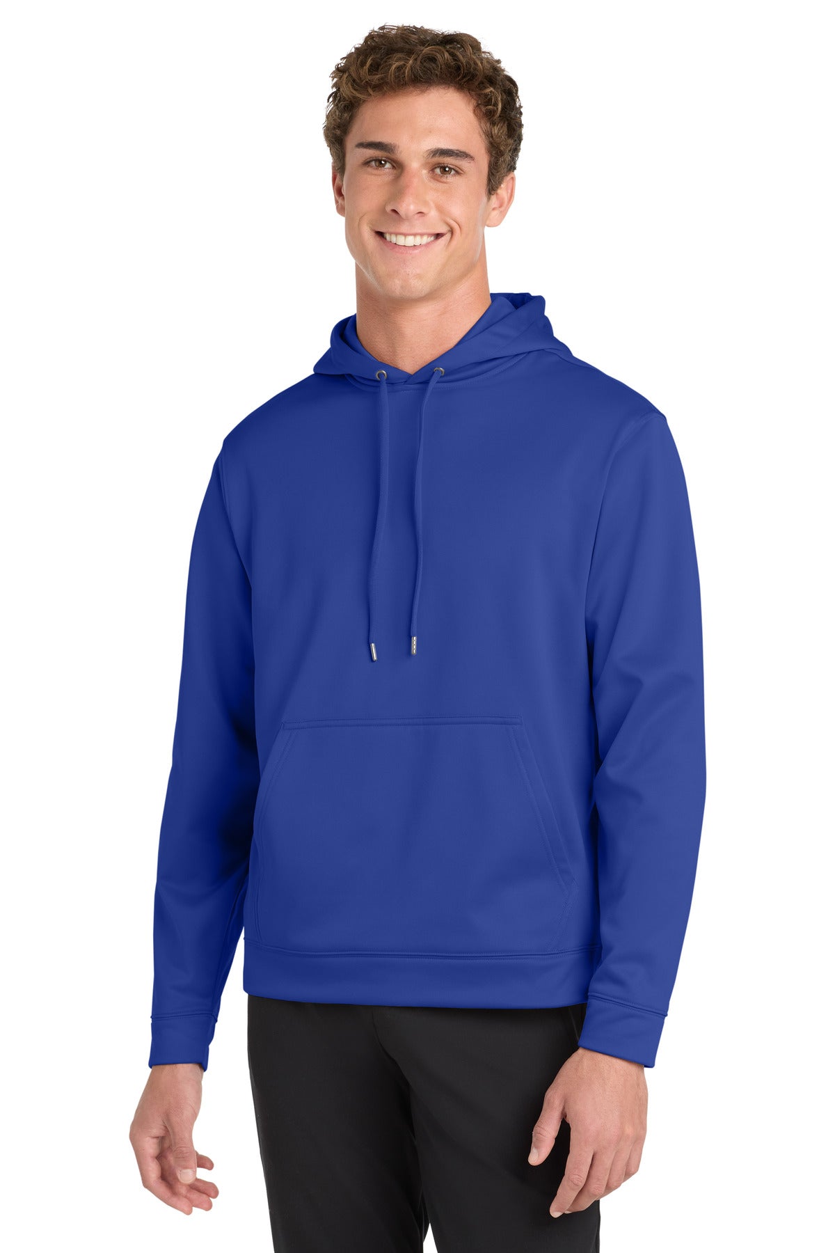Custom logo Sport-Tek® Sport-Wick® Fleece Hooded Pullover.  F244 in True Royal