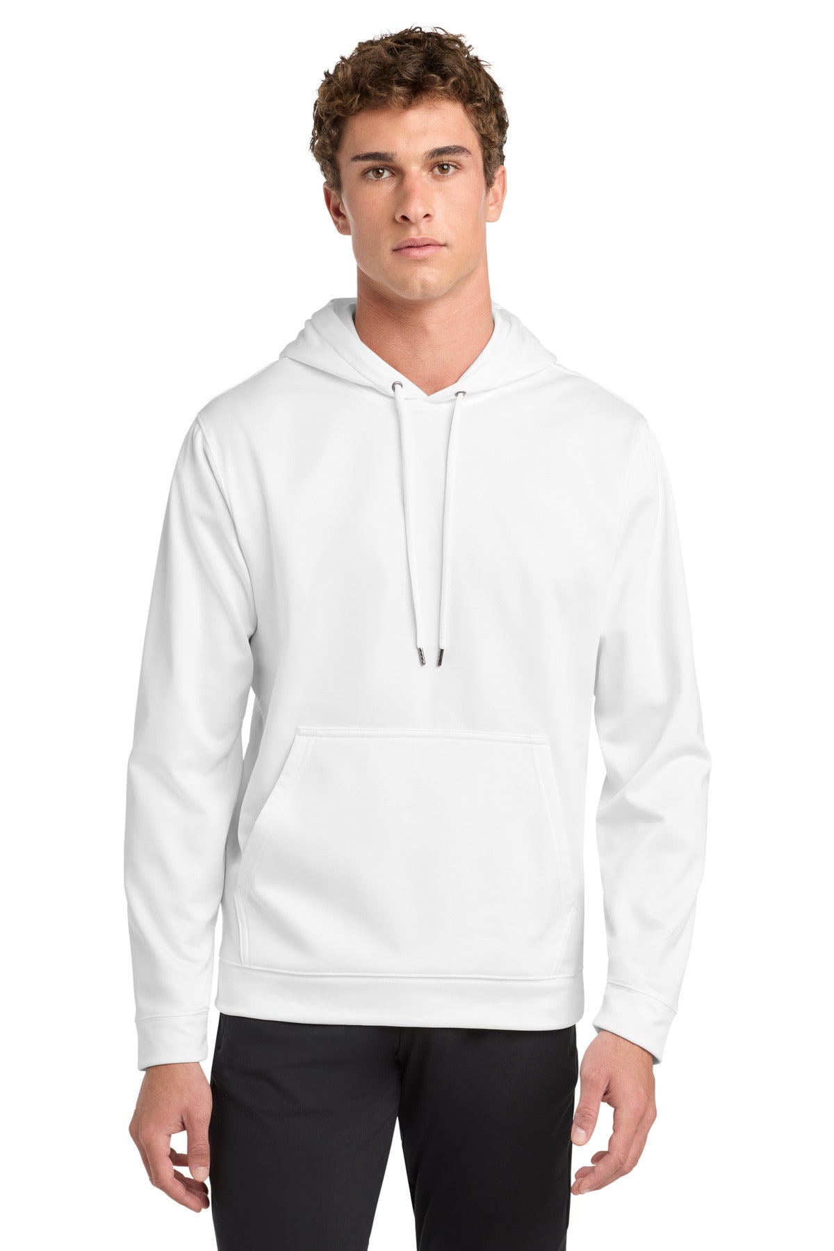 Custom logo Sport-Tek® Sport-Wick® Fleece Hooded Pullover.  F244 in White