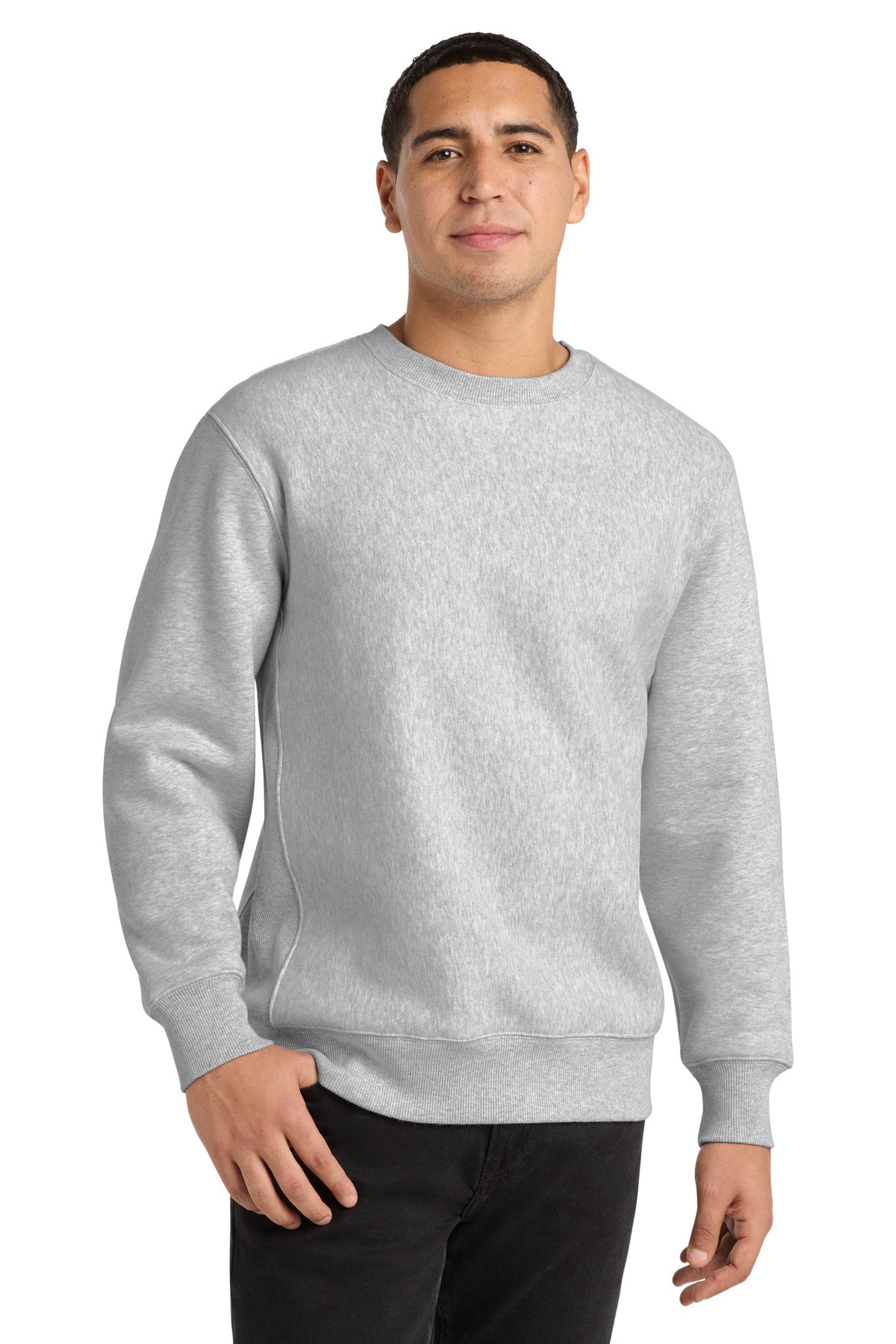 Custom logo Sport-Tek® Super Heavyweight Crewneck Sweatshirt.  F280 in Athletic Heather