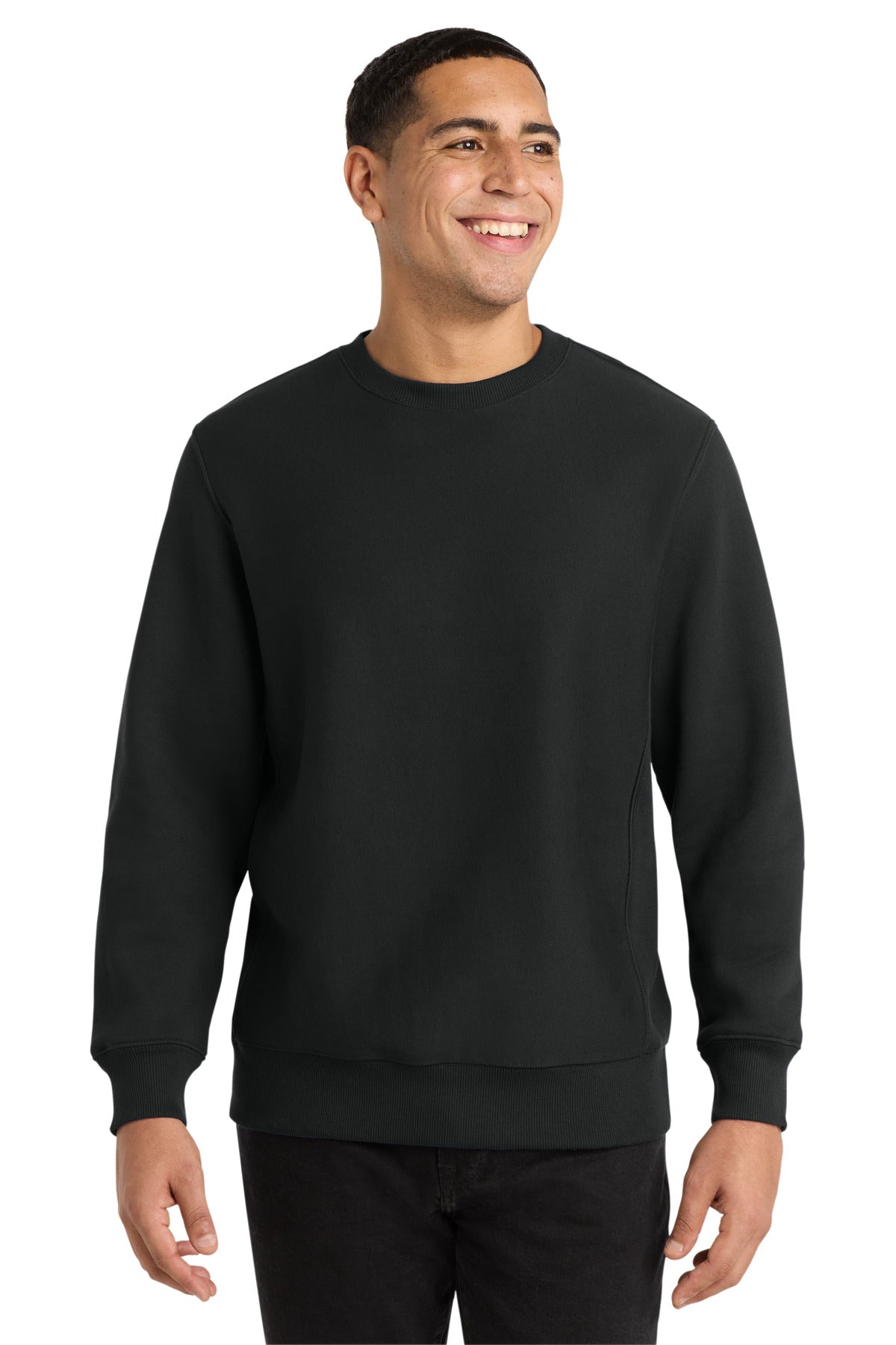 Custom logo Sport-Tek® Super Heavyweight Crewneck Sweatshirt.  F280 in Black