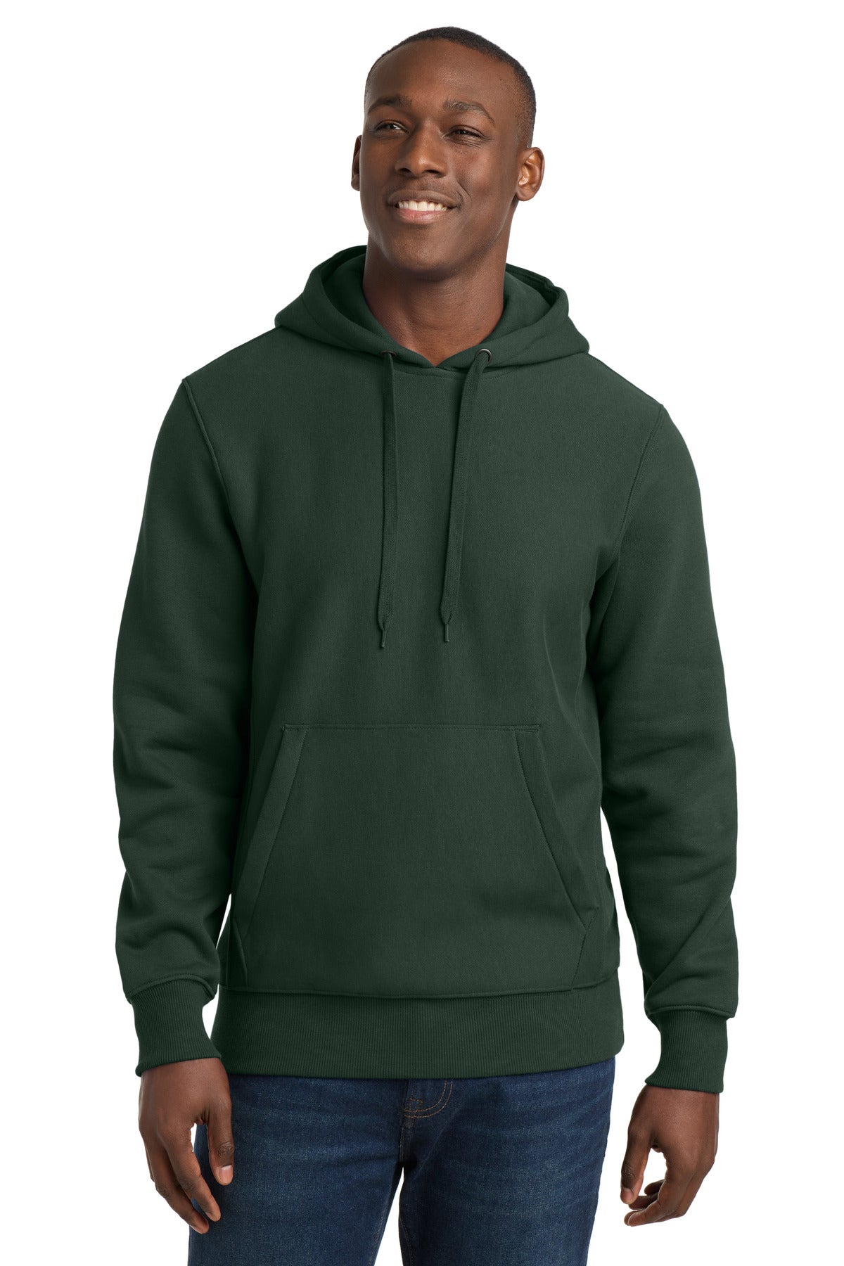 Custom logo Sport-Tek® Super Heavyweight Pullover Hooded Sweatshirt.  F281 in Dark Green