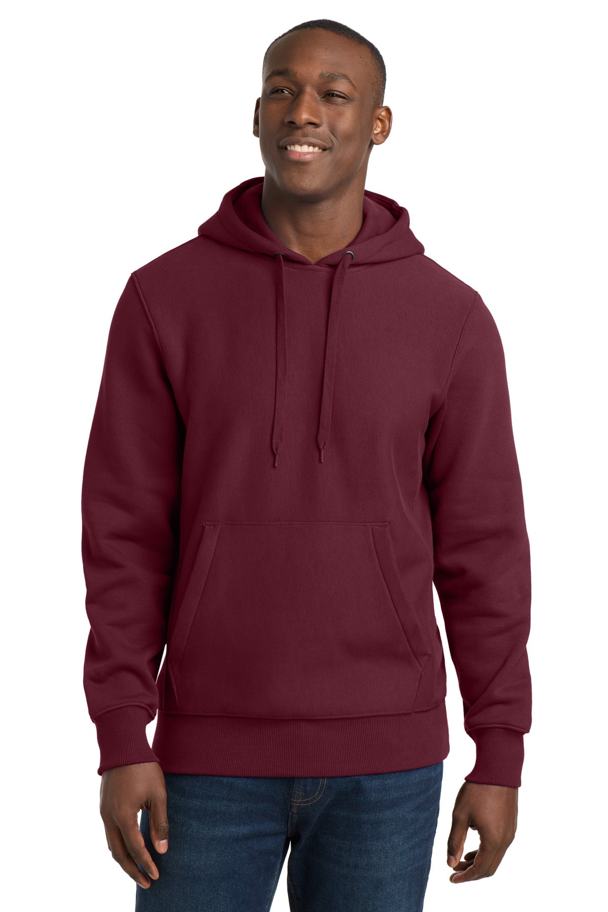 Custom logo Sport-Tek® Super Heavyweight Pullover Hooded Sweatshirt.  F281 in Maroon