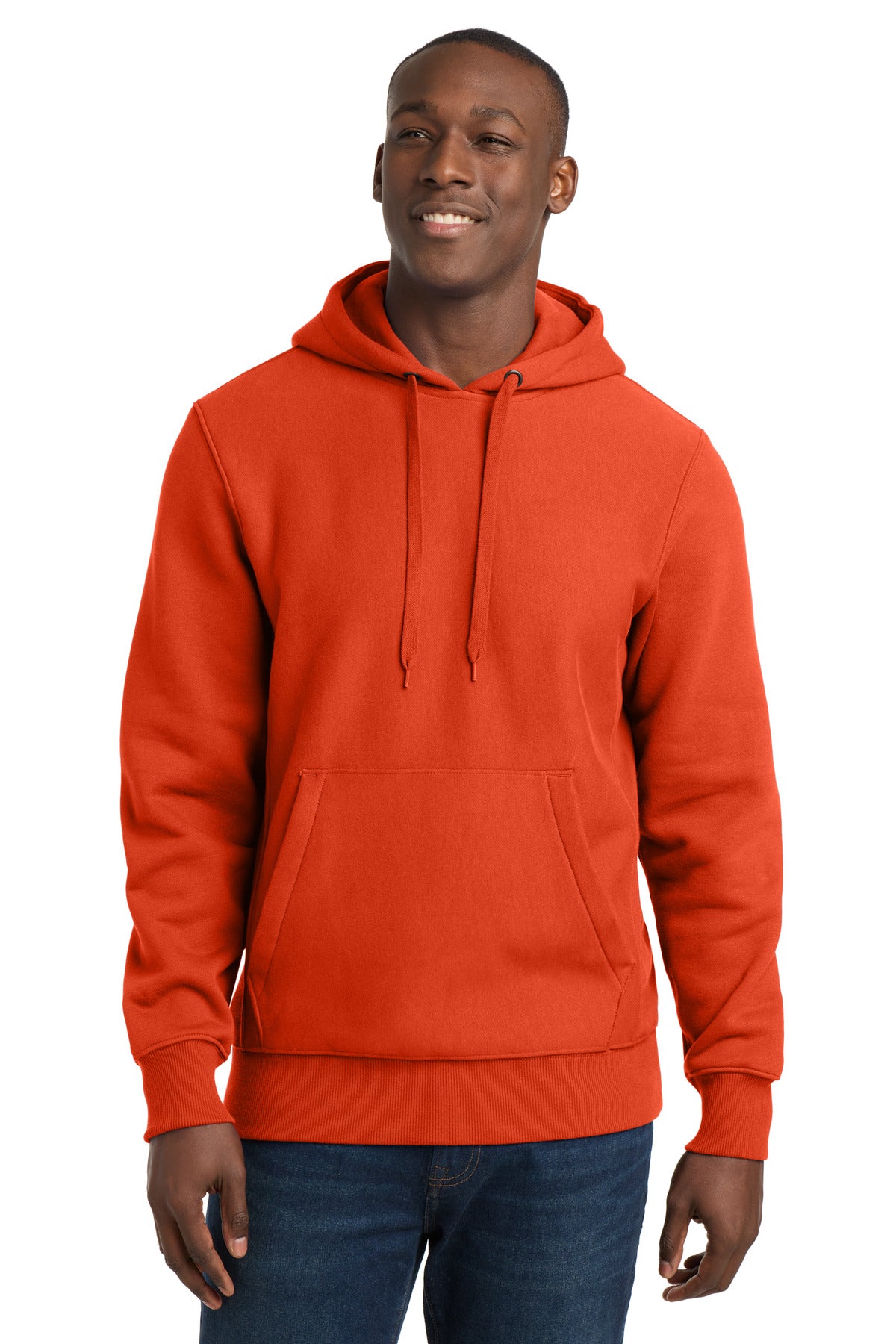 Custom logo Sport-Tek® Super Heavyweight Pullover Hooded Sweatshirt.  F281 in Orange