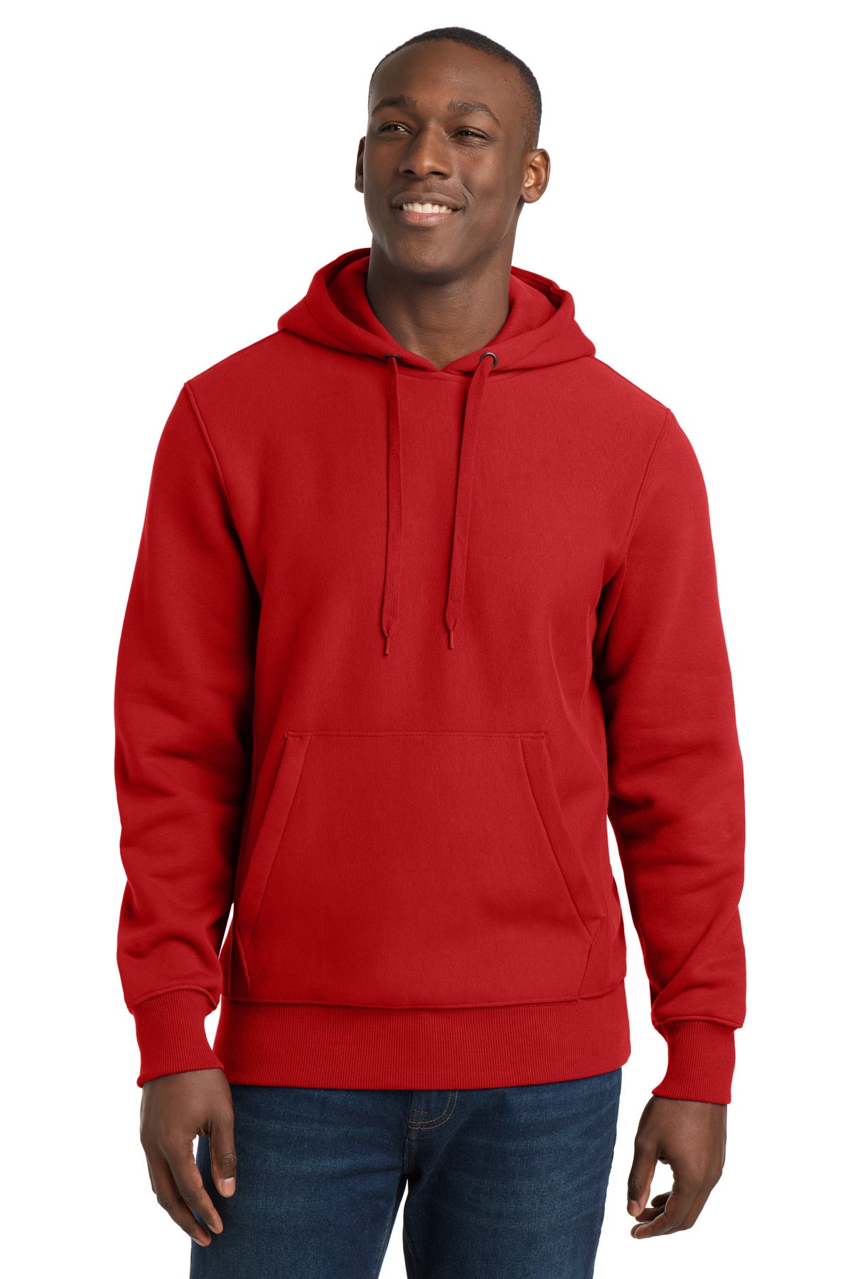 Custom logo Sport-Tek® Super Heavyweight Pullover Hooded Sweatshirt.  F281 in Red