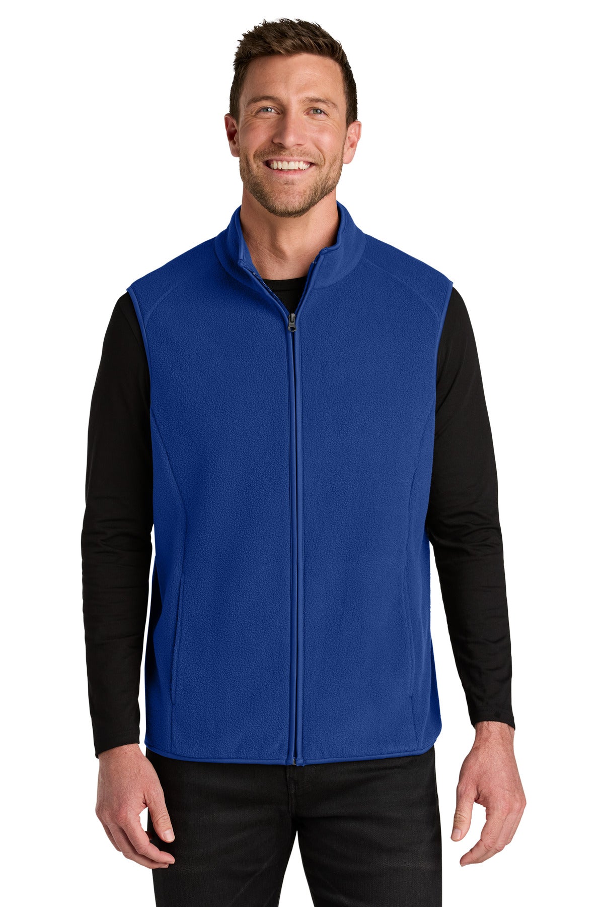 Custom logo Port Authority® C-FREE® Fleece Vest F702 in True Royal
