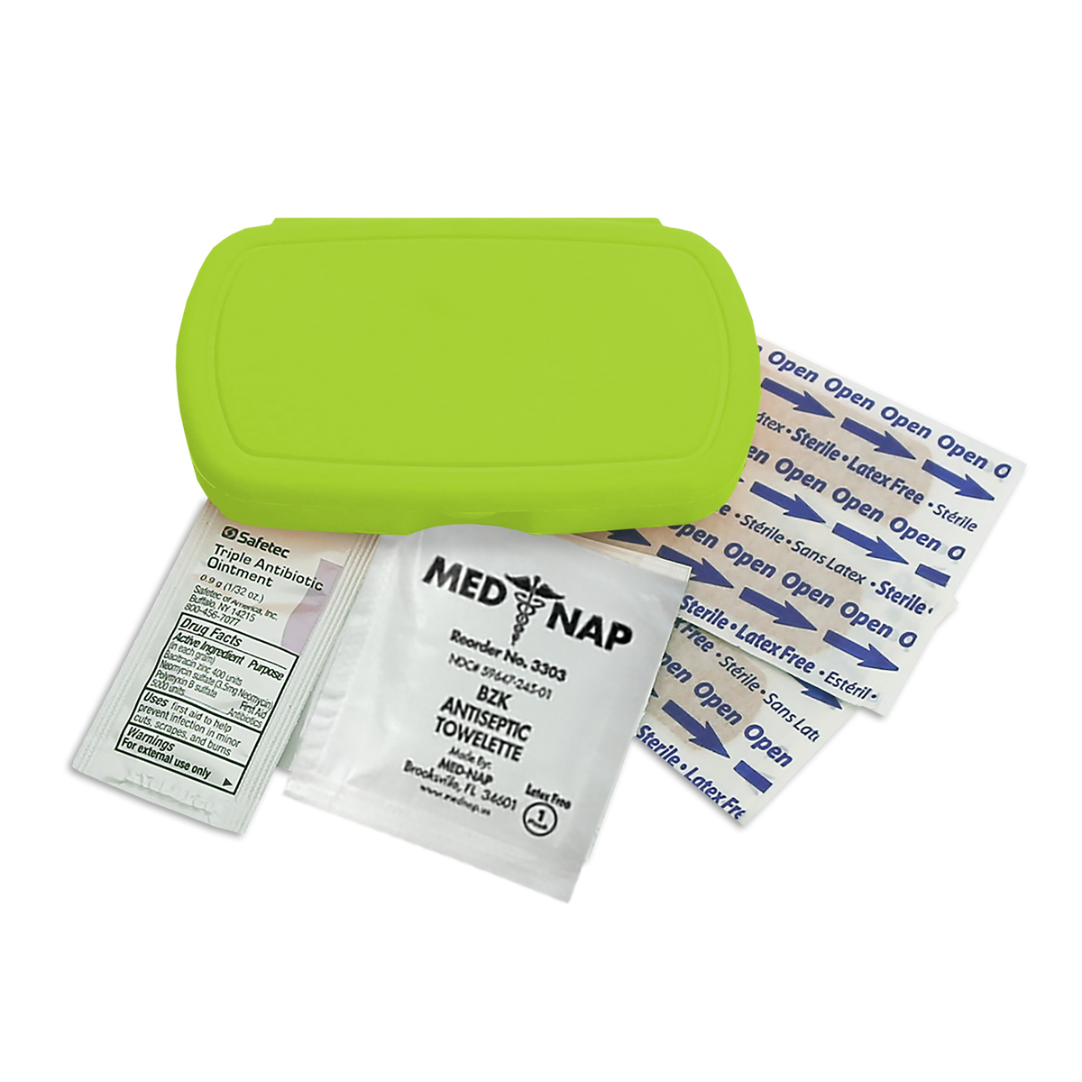 Custom logo Compact First Aid Kit – 6 Piece
