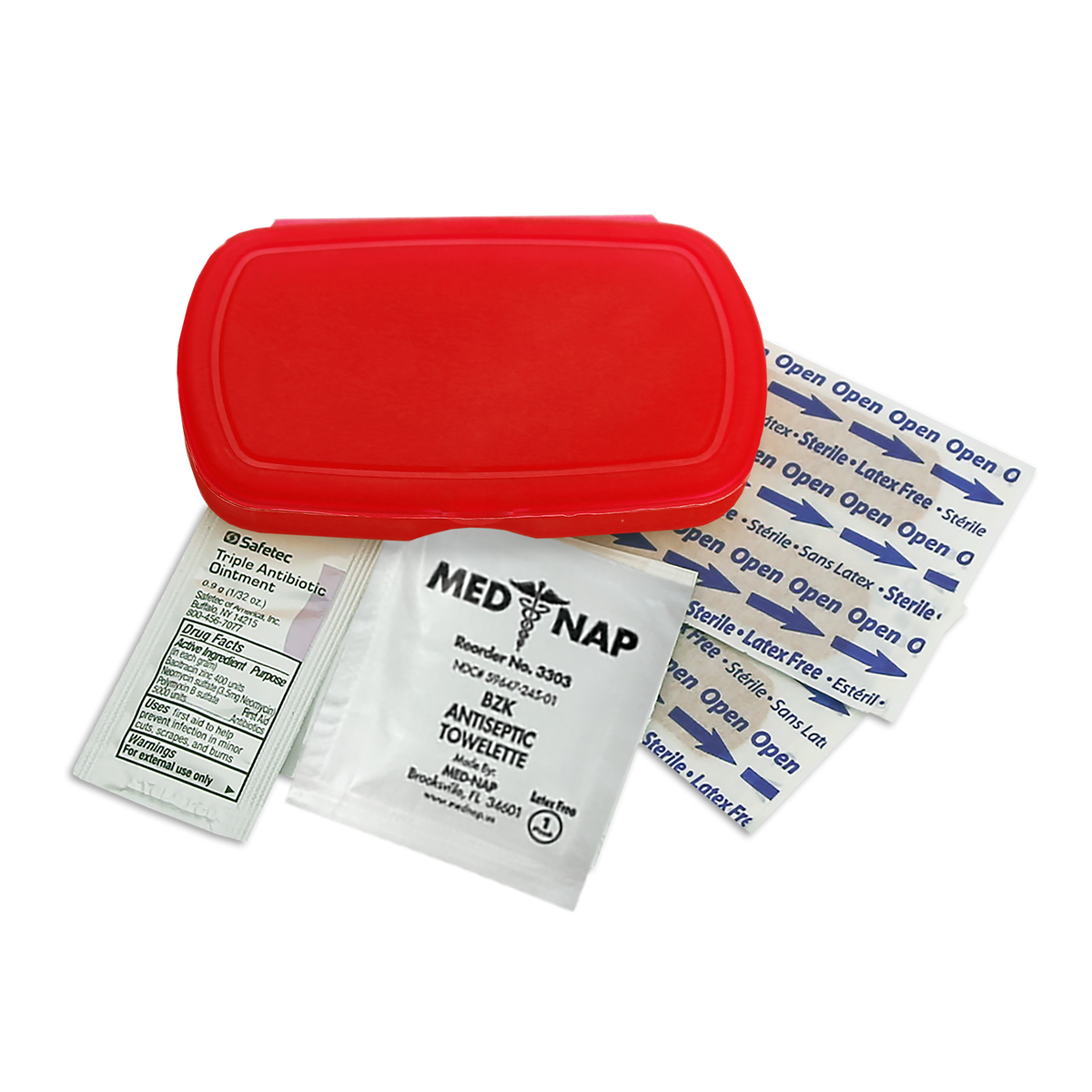 Custom logo Compact First Aid Kit – 6 Piece