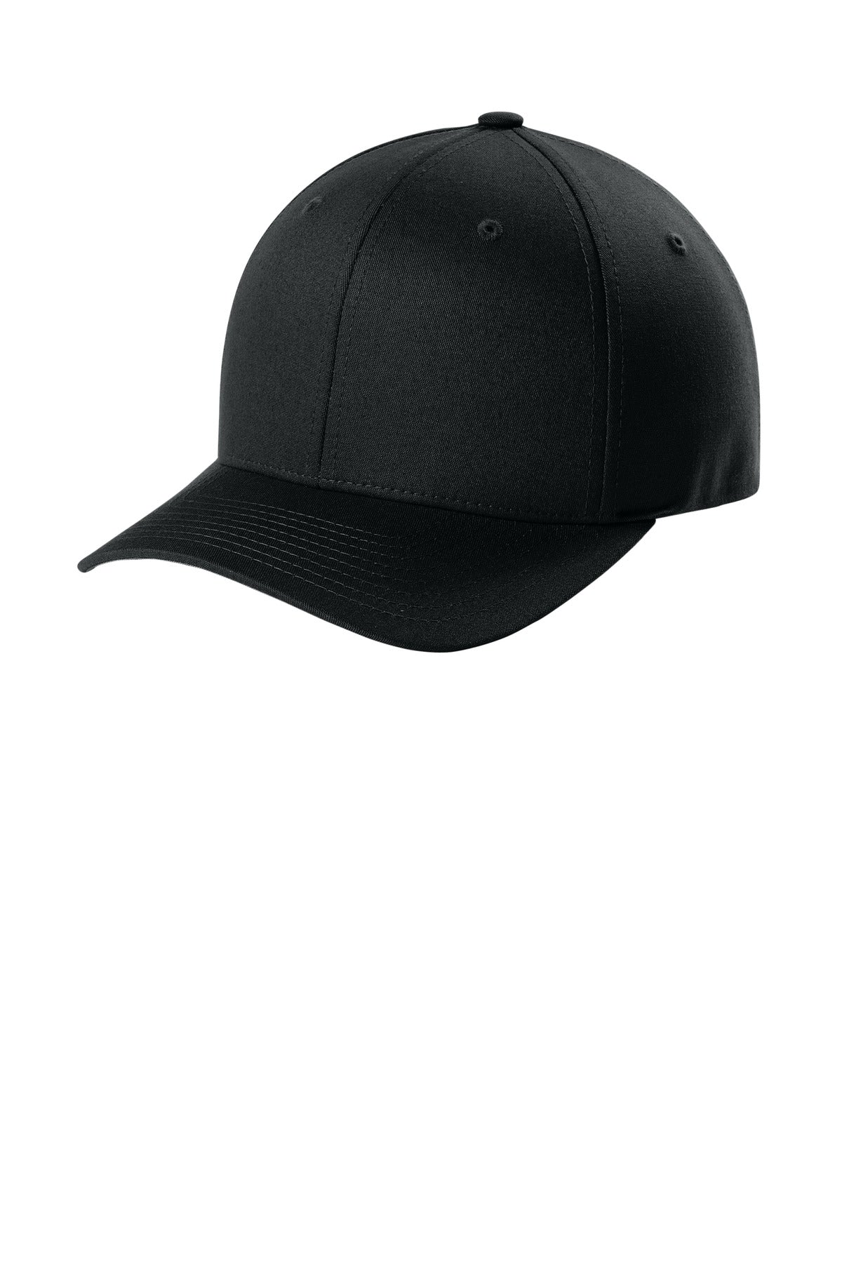 Custom logo Flexfit® V-Flexfit® Cotton Twill Cap FF5001 in Black