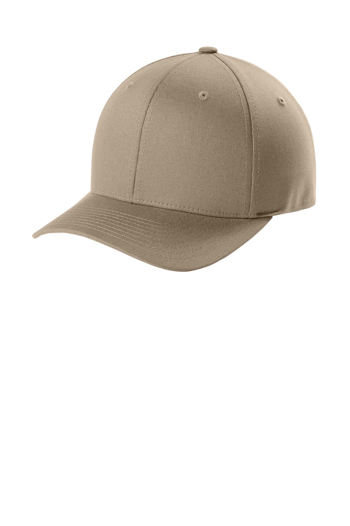 Custom logo Flexfit® V-Flexfit® Cotton Twill Cap FF5001 in Khaki