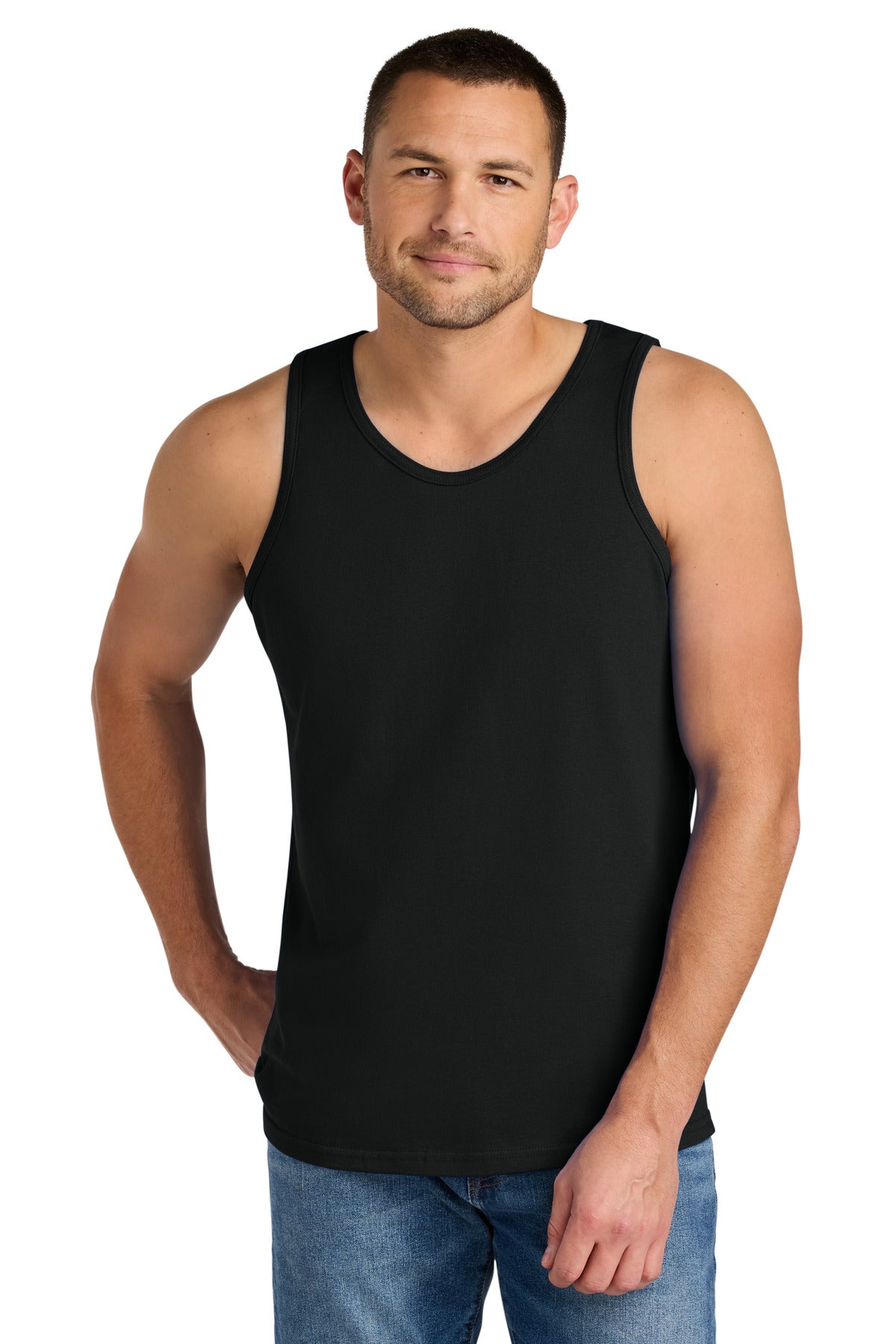 Custom logo Gildan® Heavy Cotton™ Tank Top. G5200 in Black