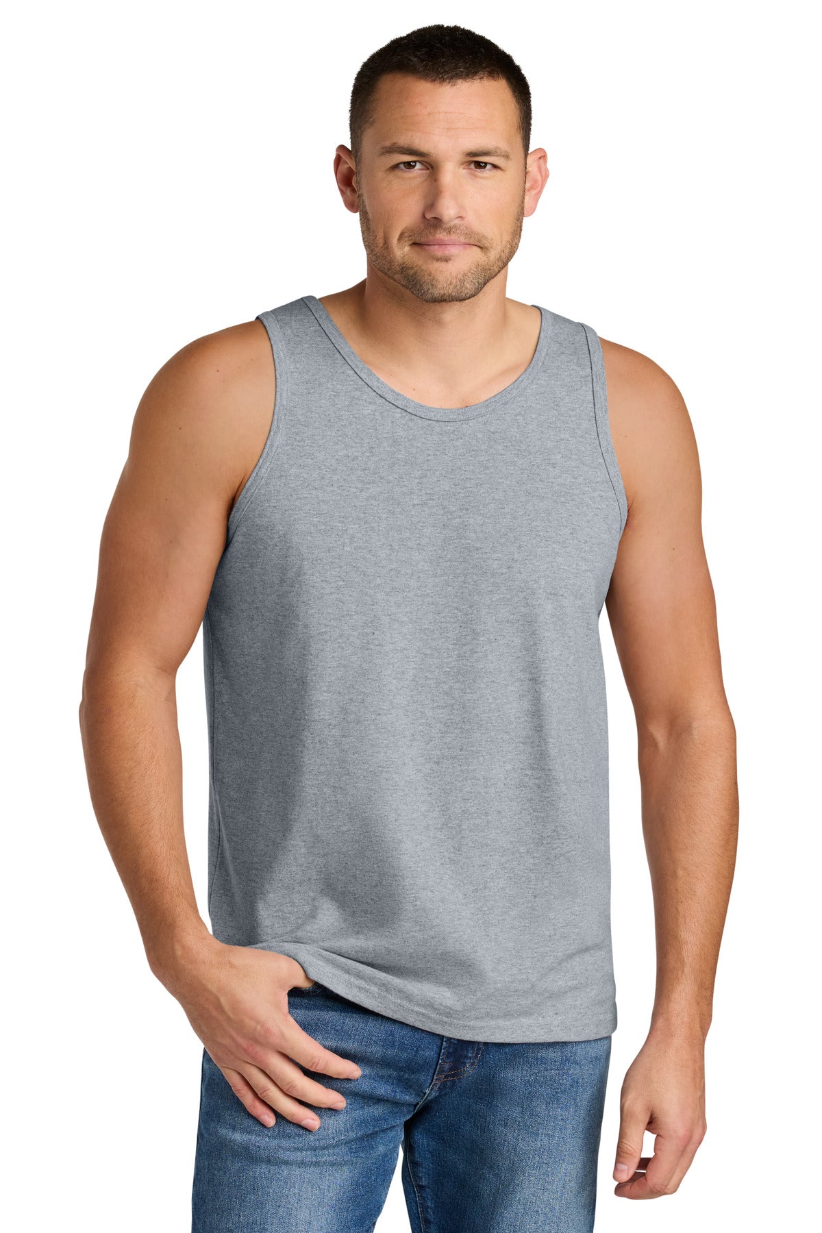 Custom logo Gildan® Heavy Cotton™ Tank Top. G5200 in Sport Grey