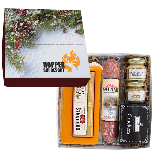Custom logo Deluxe Charcuterie Gourmet Meat & Cheese Set Chairman Gift Box