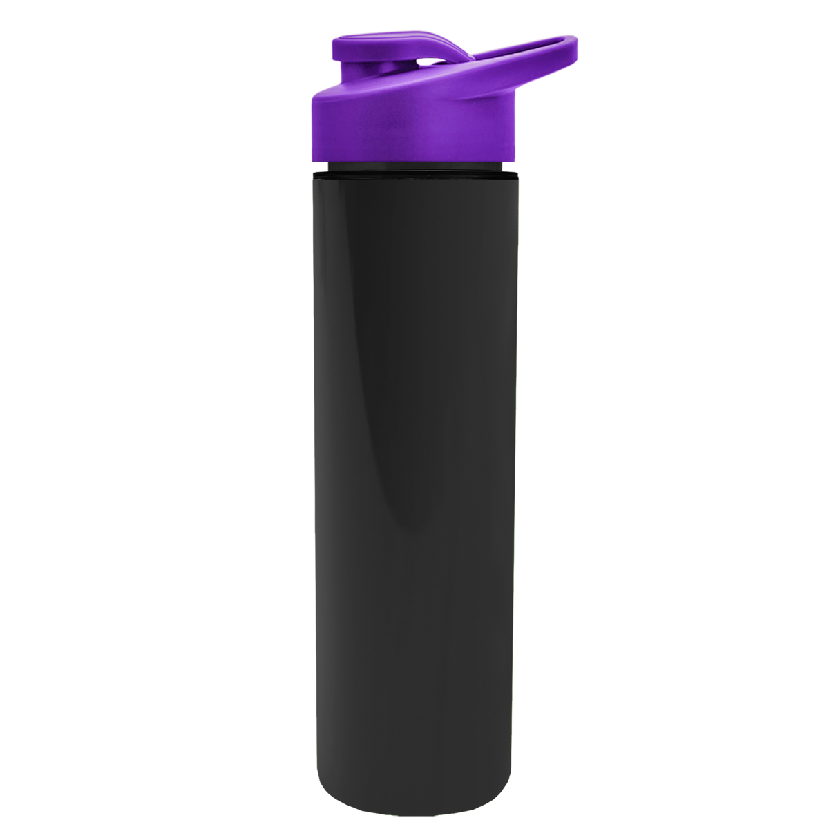 Custom logo Slim Double-Wall Insulated Bottle with Drink-Thru Lid - 16 oz.