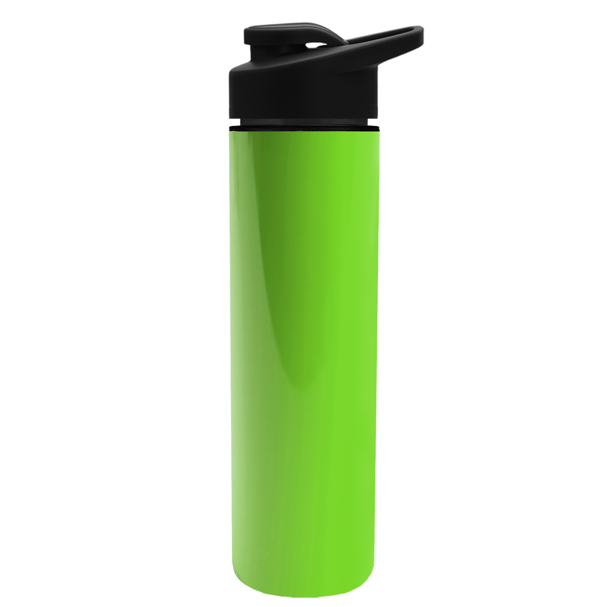 Custom logo Slim Double-Wall Insulated Bottle with Drink-Thru Lid - 16 oz.